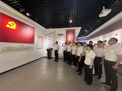 商南公司结合党支部发展“赓续红色血脉，砥砺奋进征程——庆祝中国共产党成立104周年”主题党日活动